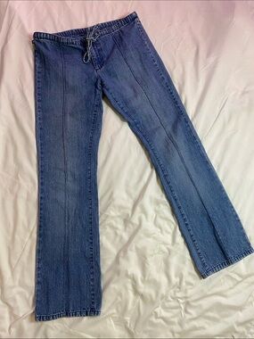 Vintage 100% cotton Ralph Lauren Straight-Leg Drawstring Denim Pants sz6